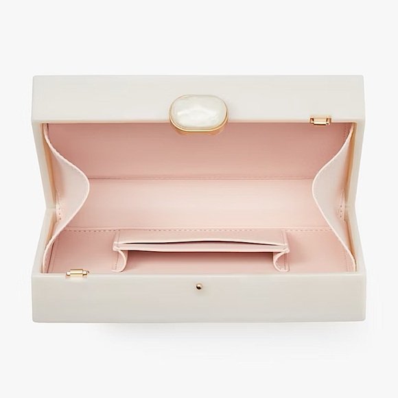 Kate Spade What The Shell Ocean Scene Resin Frame Clutch Crossbody - Picture 9 of 13